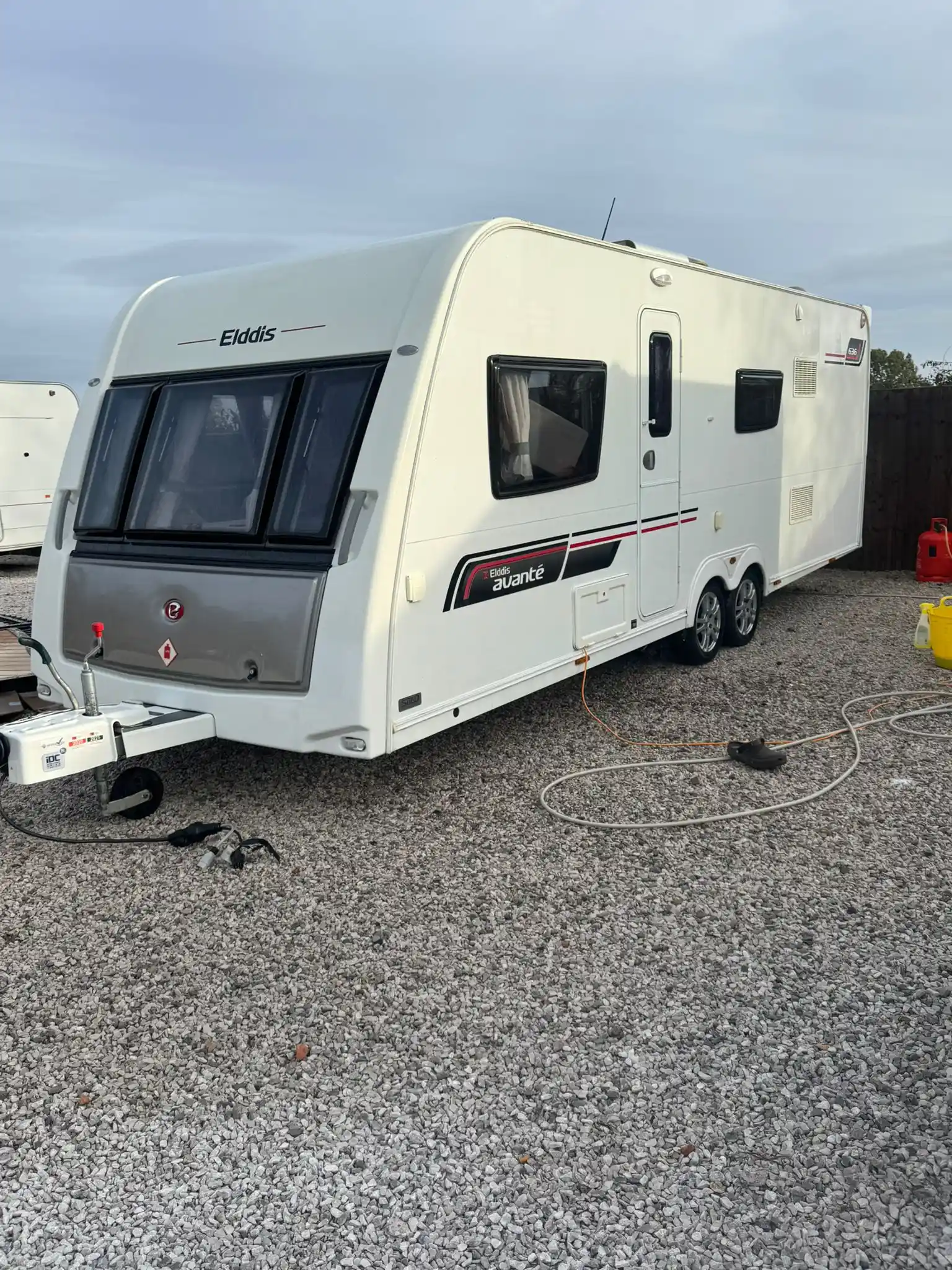 Touring caravan ready for a free valuation